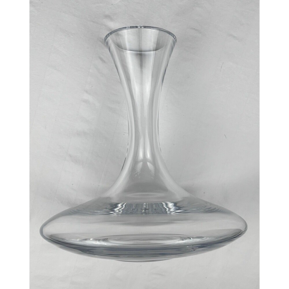 Riedel Wine Decanter Hand Blown Etched Script Logo 9” High